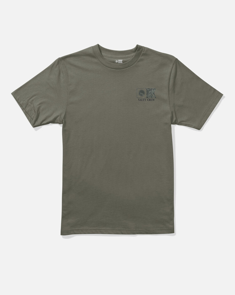 Salty Crew Salty Crew Flagship Fill Ss Tee (Mens) | Dusty Olive
