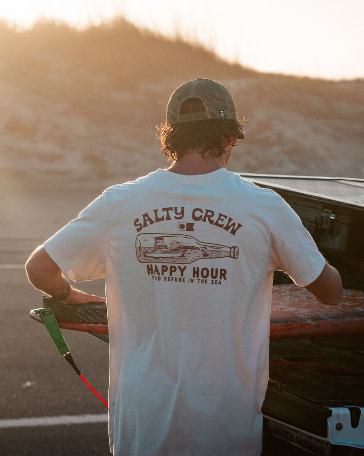 Salty Crew Salty Crew Bottle Rocket Ss Tee (Mens) | Bone