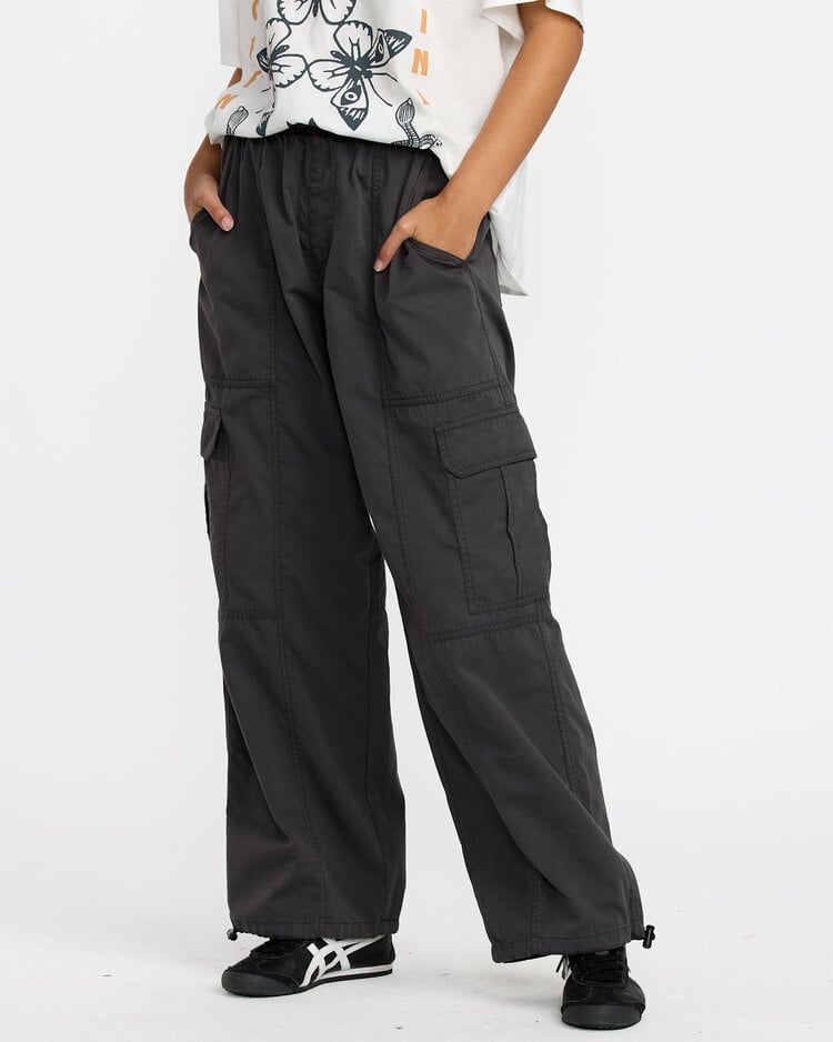 RVCA Rvca Stowaway Cargo Pant (Womens) | Washed Black