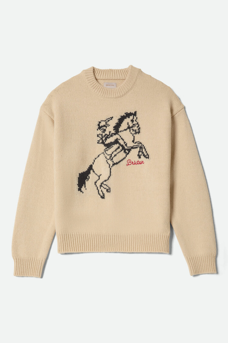 Brixton Brixton Ranching Club Crew Sweater (Womens) | Whitecap