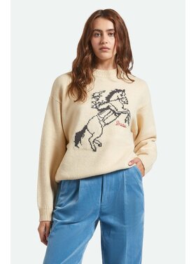 Brixton Brixton Ranching Club Crew Sweater (Womens) | Whitecap