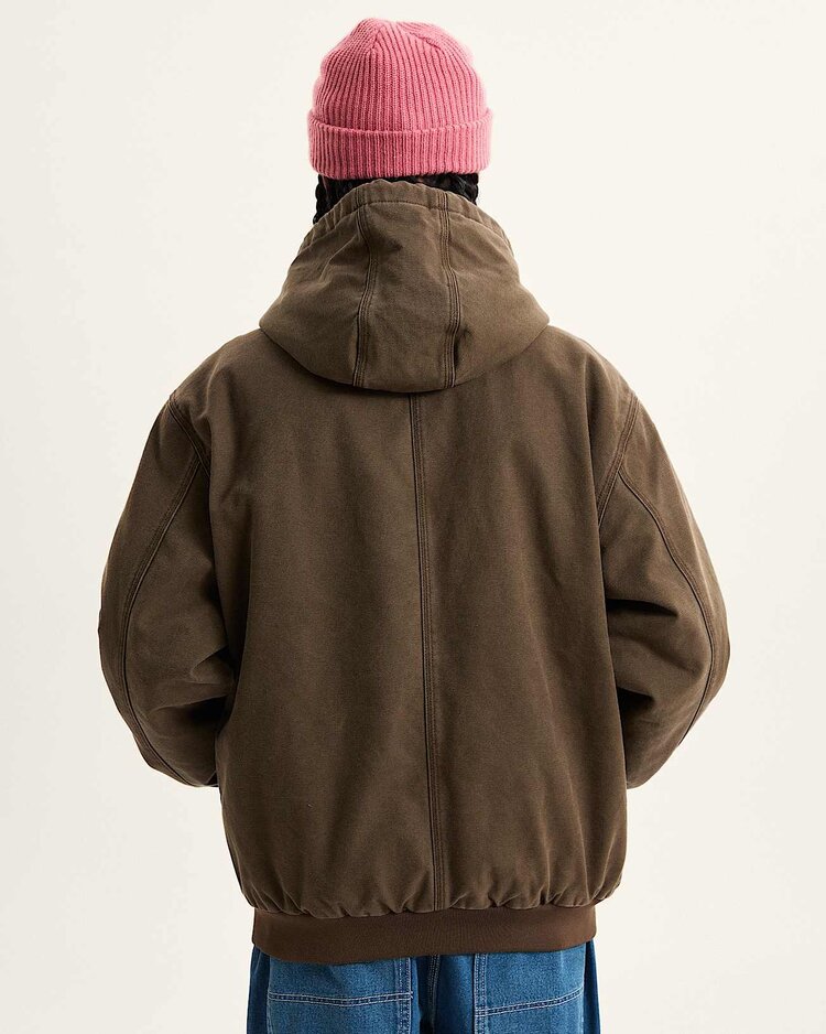 Vans Vans Workwear Canvas Full Zip Jacket (Mens) | Coal Brown