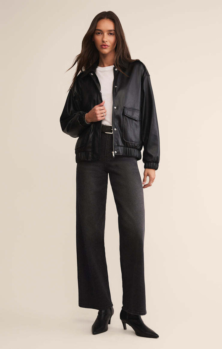 Z Supply Z Supply Idols Bomber Jacket | Black