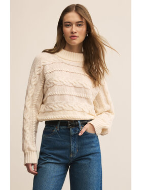 Z Supply Z Supply Arctic Cable Sweater | Warm White