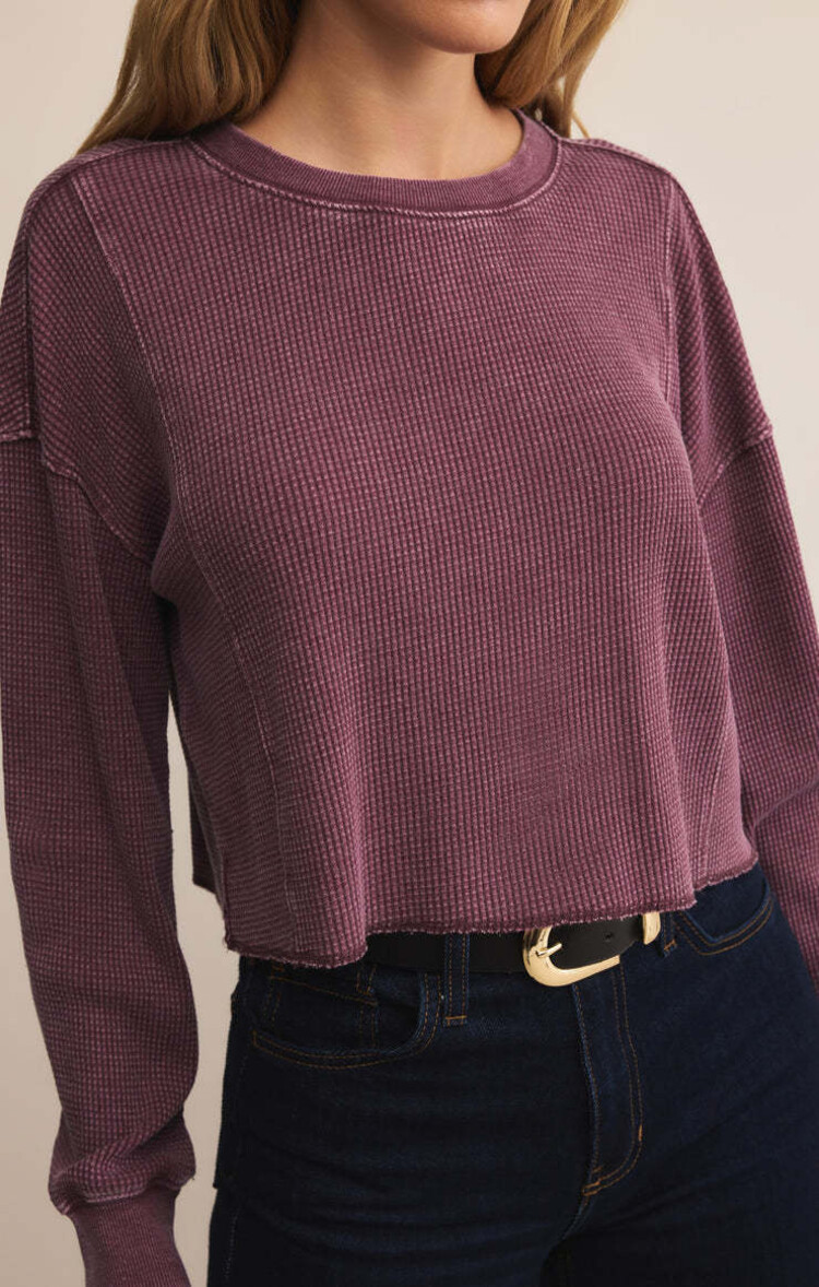 Z Supply Z Supply Angel Mini Thermal Top | Merlot