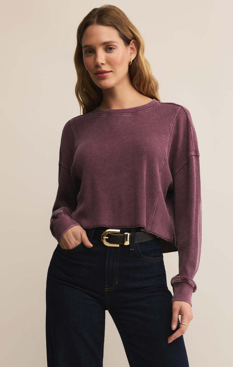 Z Supply Z Supply Angel Mini Thermal Top | Merlot