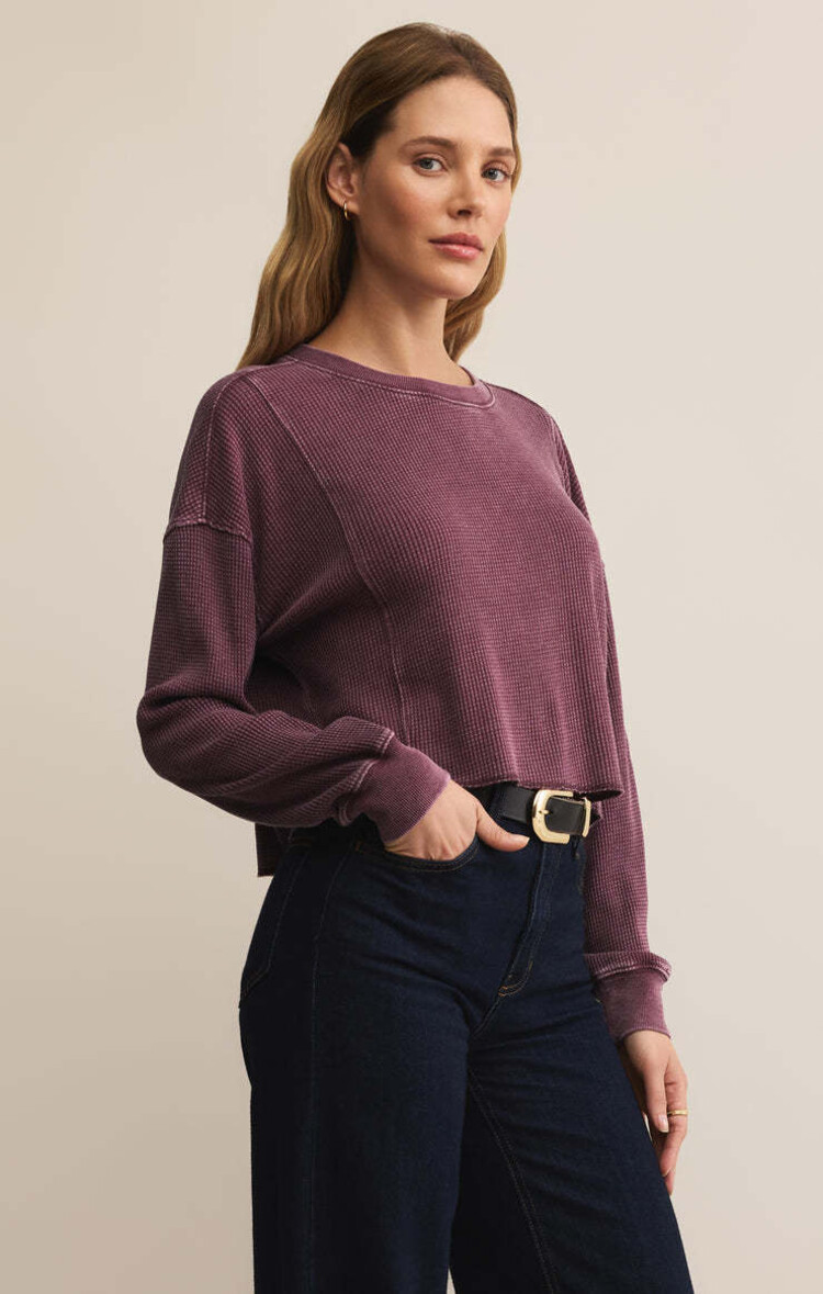 Z Supply Z Supply Angel Mini Thermal Top | Merlot