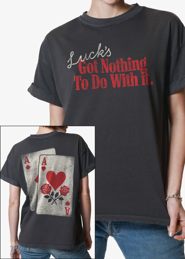 Girl Dangerous Girl Dangerous Luck Bf Tee (Womens) | Vintage Black