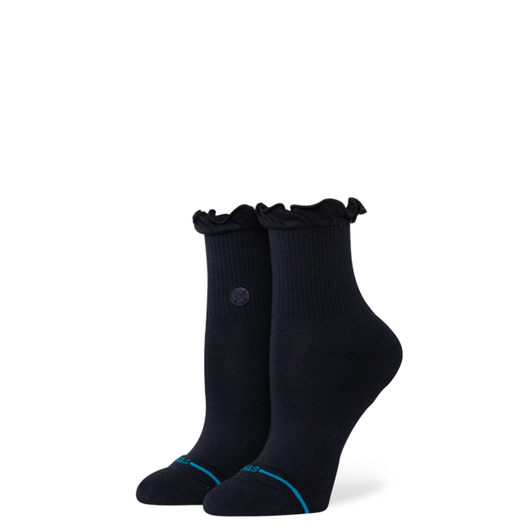 STANCE Stance Ruffle Icon Qtr (Womens) | Black
