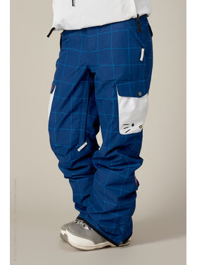 686 686 Aura Insulated Cargo Pants (Womens) 2026 | Hello Kitty Blue Grid