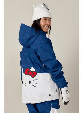 686 686 Athena Insulated Jacket (Womens) 2026 | Hello Kitty Blue Grid