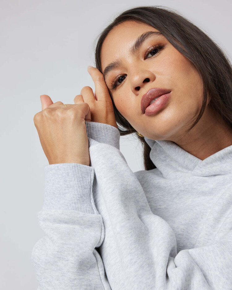 Vuori Vuori Restore Os Hoodie (Womens) | Pale Grey Heather