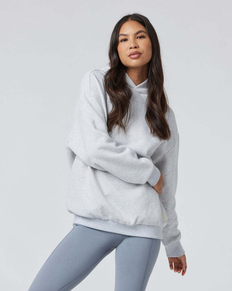 Vuori Vuori Restore Os Hoodie (Womens) | Pale Grey Heather