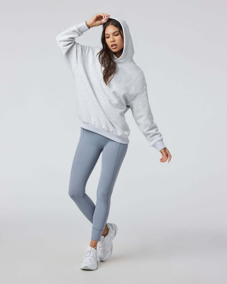Vuori Vuori Restore Os Hoodie (Womens) | Pale Grey Heather