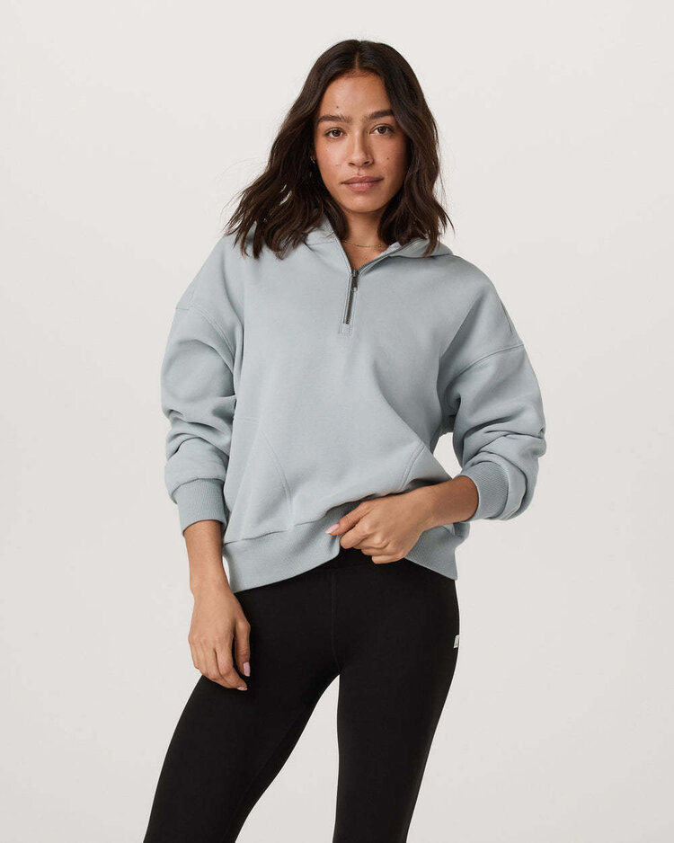 Vuori Vuori Restore Os Half Zip Hoodie (Womens) | Blue Haze