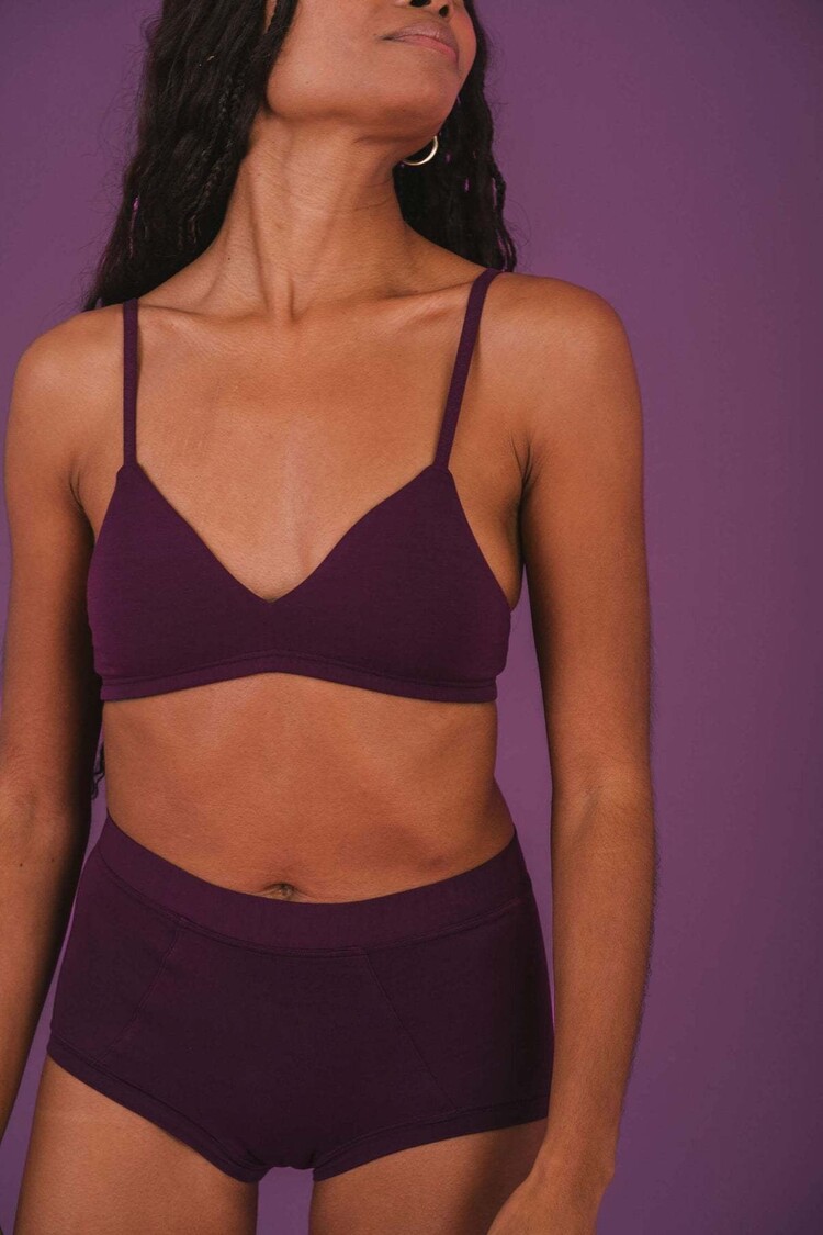 Huha Huha Triangle Bra | Plum