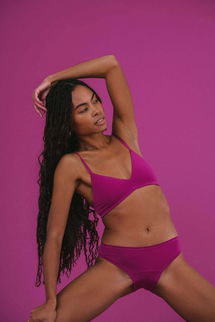 Huha Huha Triangle Bra | Berry