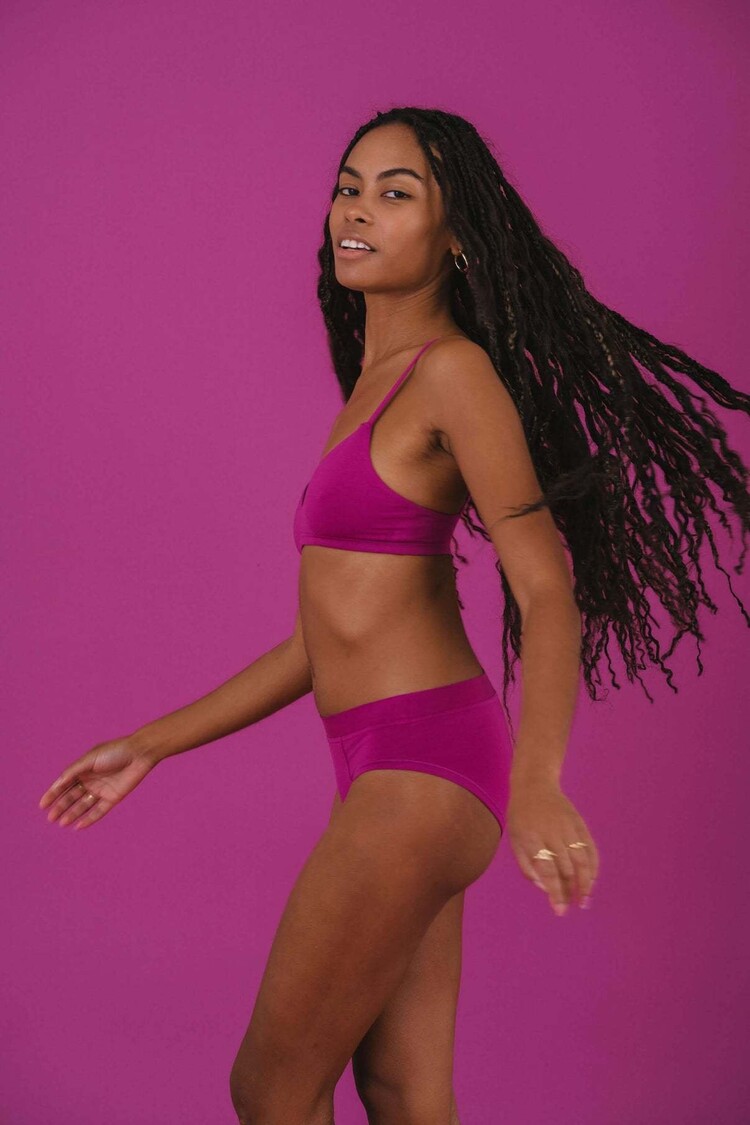 Huha Huha Triangle Bra | Berry