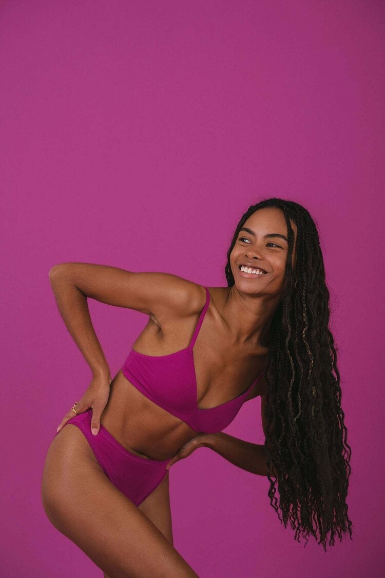 Huha Huha Triangle Bra | Berry