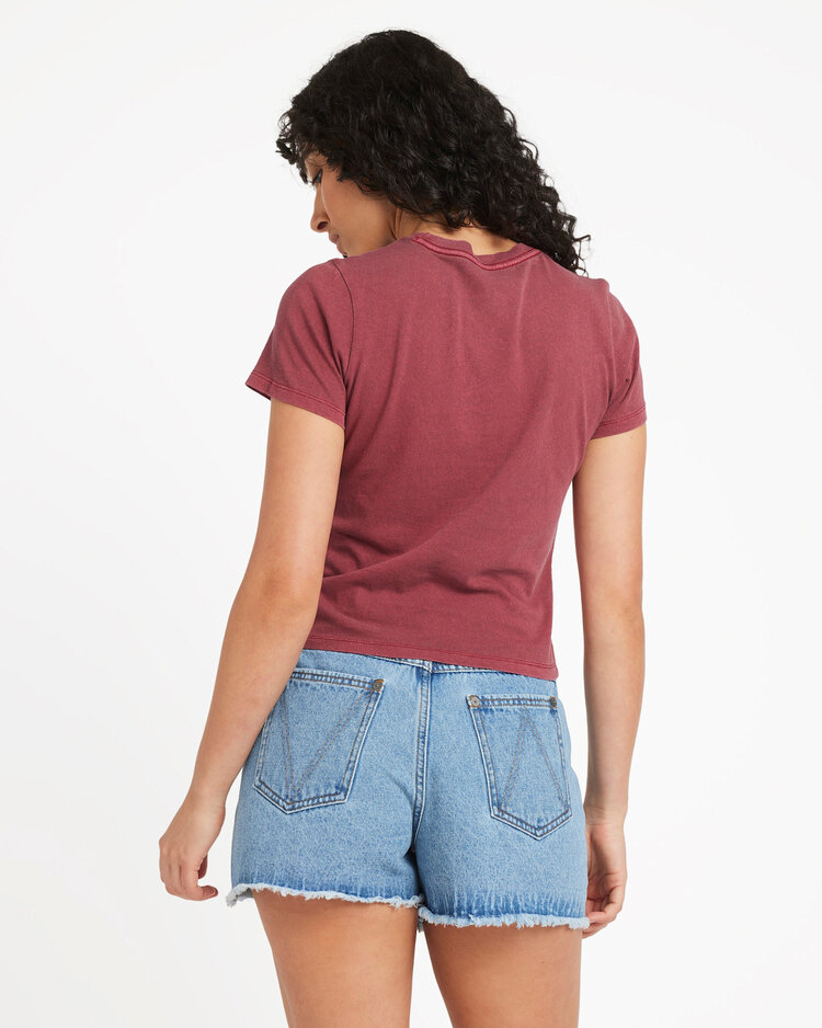 RVCA Rvca Forever Tee (Womens) | Ruby Red