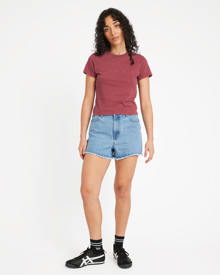 RVCA Rvca Forever Tee (Womens) | Ruby Red