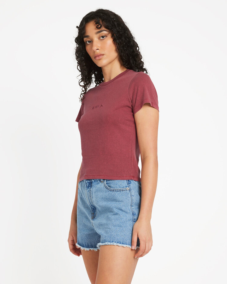RVCA Rvca Forever Tee (Womens) | Ruby Red