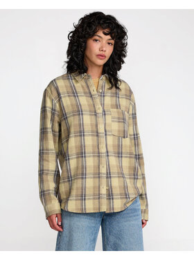 RVCA Rvca Breeze Flannel (Womens) | Sage Green