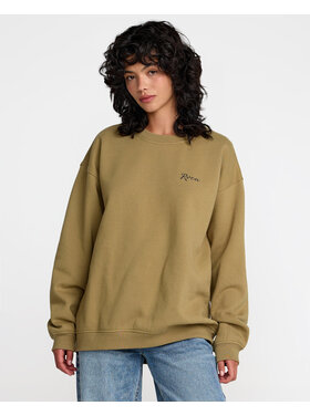 RVCA Rvca Baggie Bf Crew (Womens) | Lentil Green