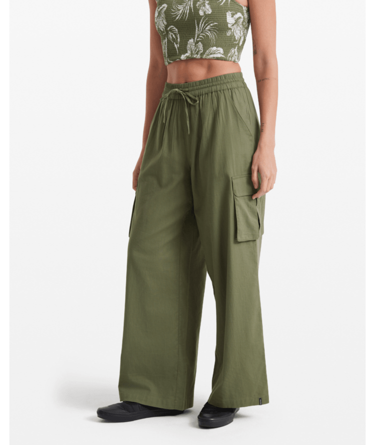 Volcom Volcom Lived In Beach Pant (Womens) | Moss Stone