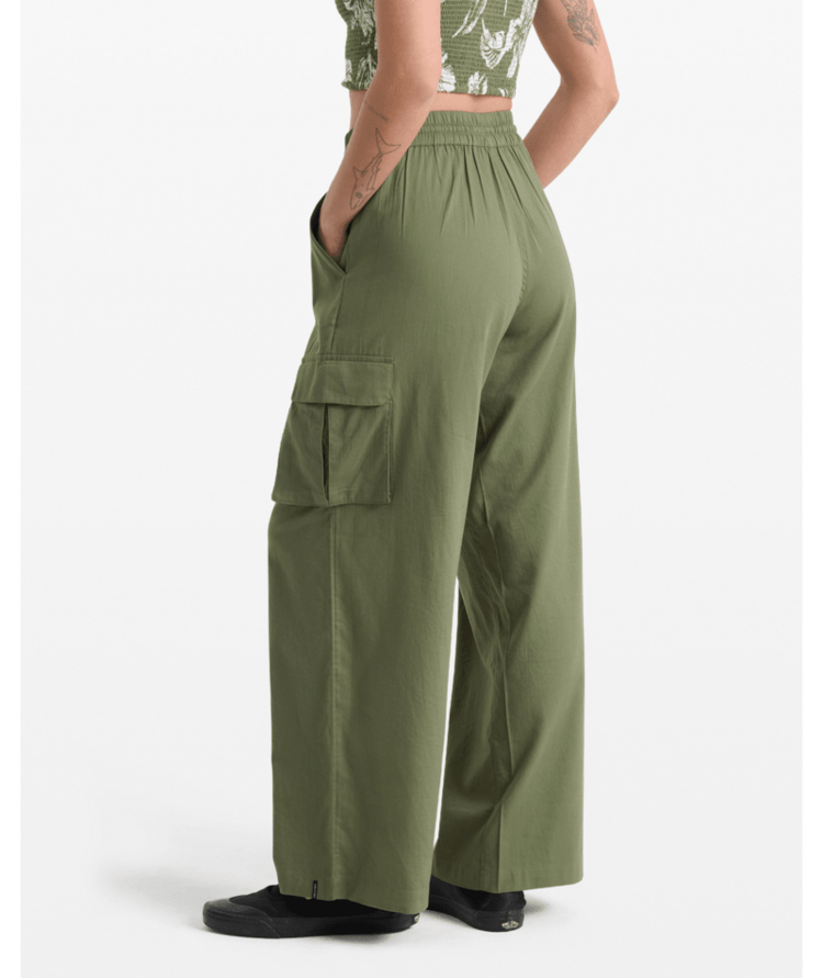 Volcom Volcom Lived In Beach Pant (Womens) | Moss Stone