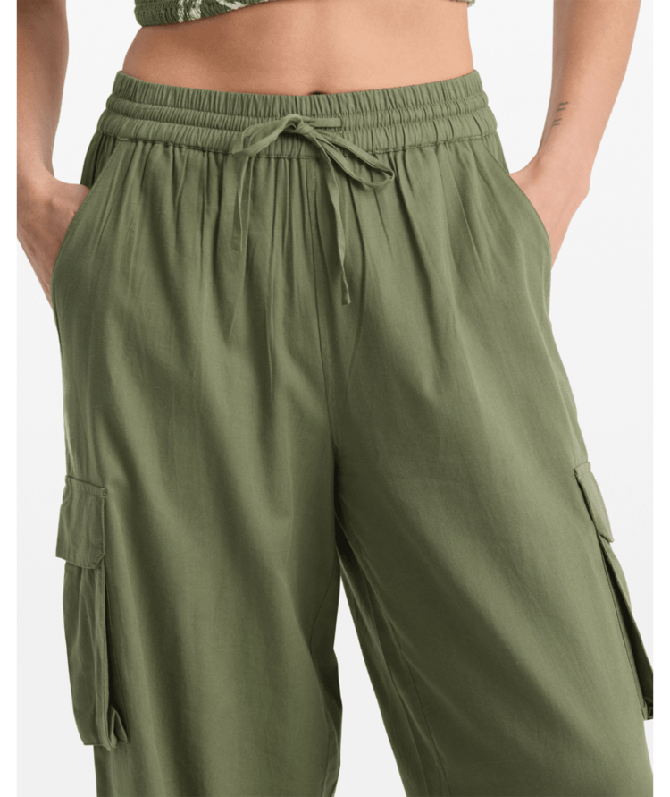 Volcom Volcom Lived In Beach Pant (Womens) | Moss Stone