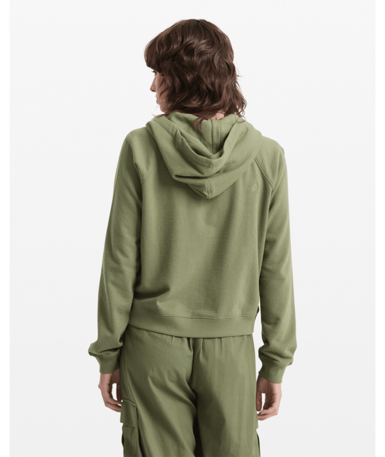 Volcom Volcom Lived In Fleece Zip (Womens) | Moss Stone