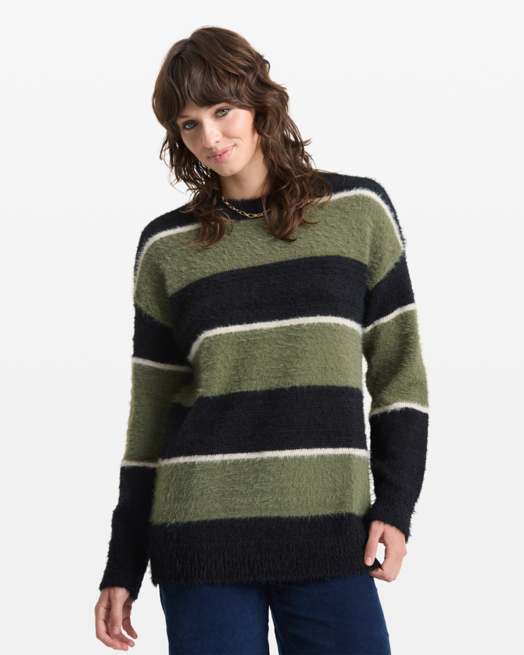 Volcom Volcom Sk8 Jam Sweater (Womens) | Moss Stone