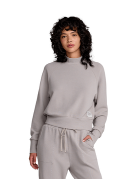 RVCA Rvca Sofie Waffle Mock Neck (Womens) | Sky Grey