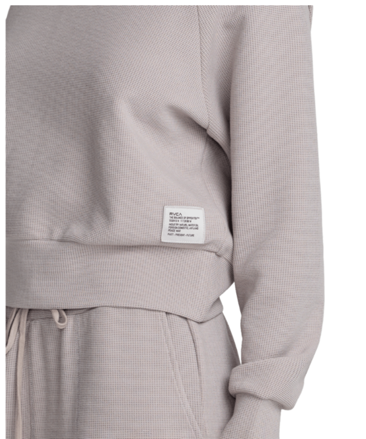 RVCA Rvca Sofie Waffle Mock Neck (Womens) | Sky Grey