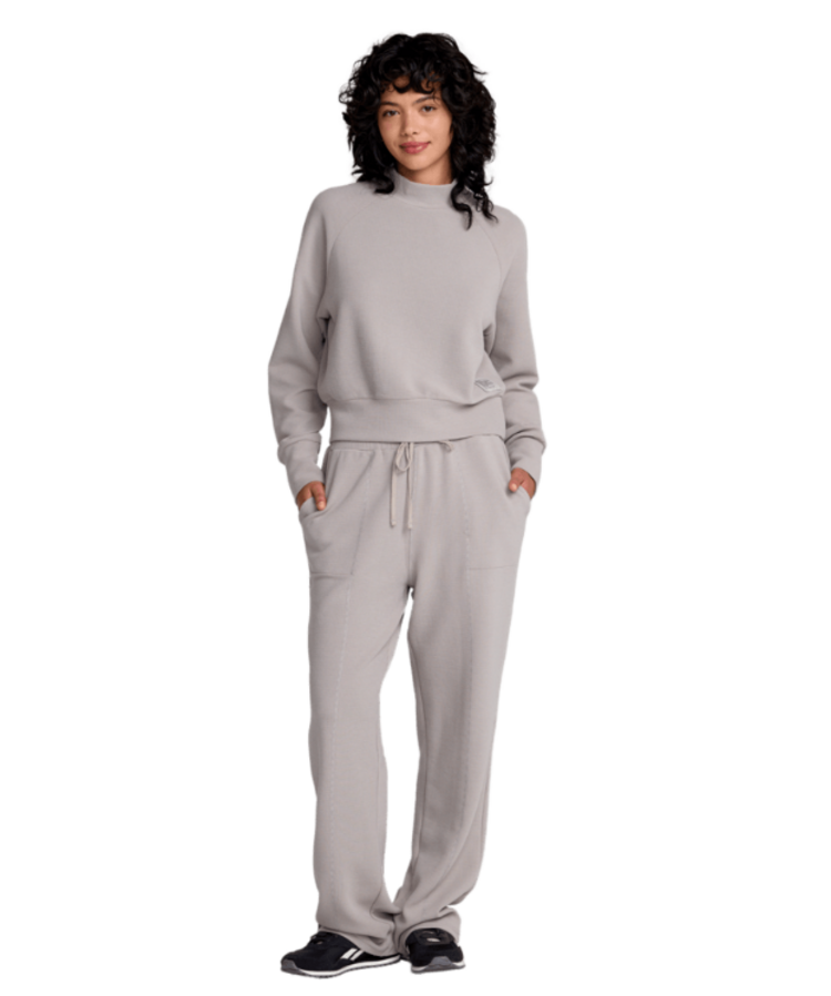 RVCA Rvca Sofie Waffle Mock Neck (Womens) | Sky Grey