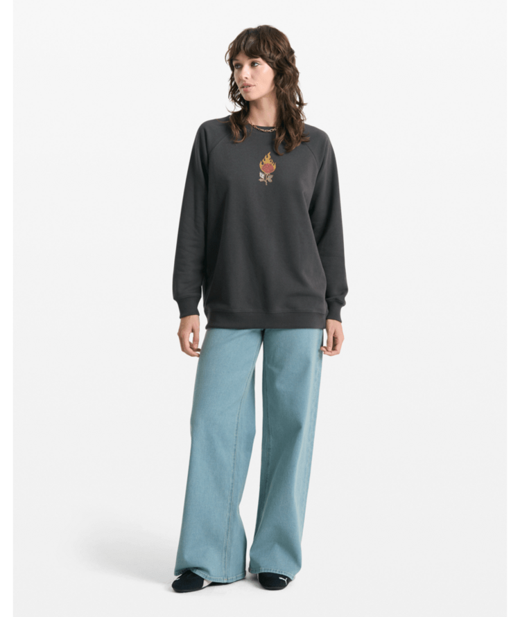 Volcom Volcom Stone Magic Crew (Womens) | Vintage Black