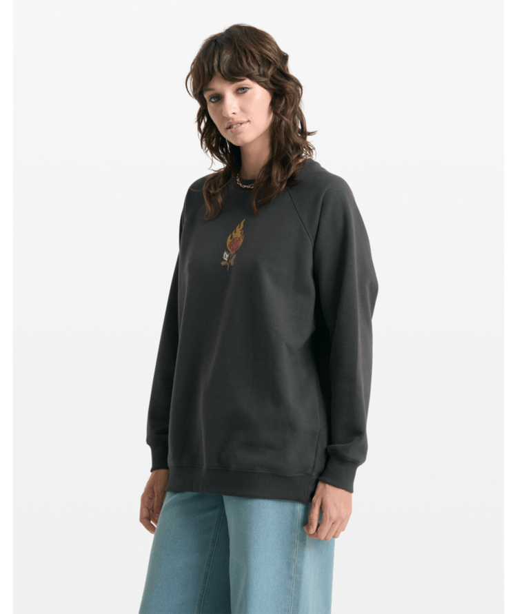 Volcom Volcom Stone Magic Crew (Womens) | Vintage Black