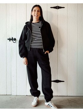 Brunette Brunette Bubble Low Rise Sweats | Black