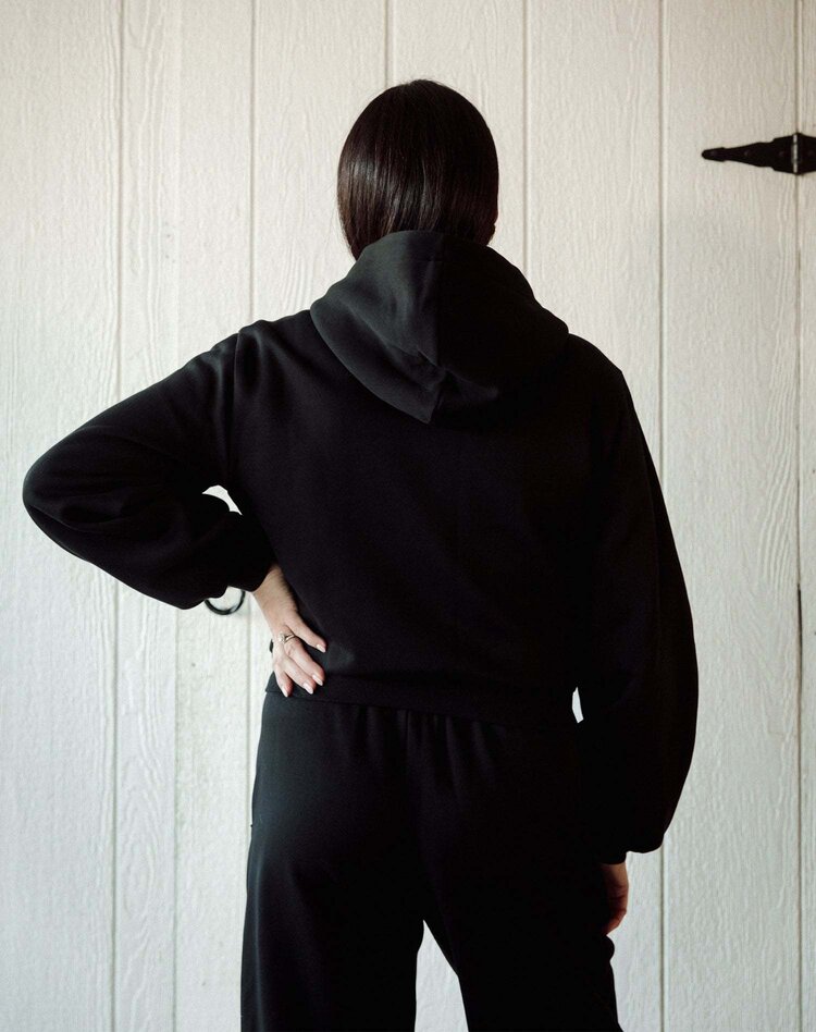 Brunette Brunette Bubble Zip Sweater | Black