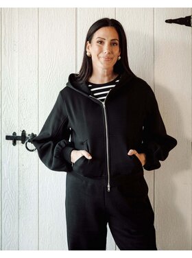 Brunette Brunette Bubble Zip Sweater | Black