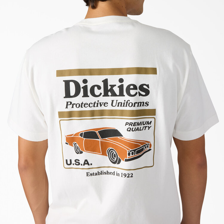 Dickies Dickies Retro Motor S/S Tee (Mens) | Snow White
