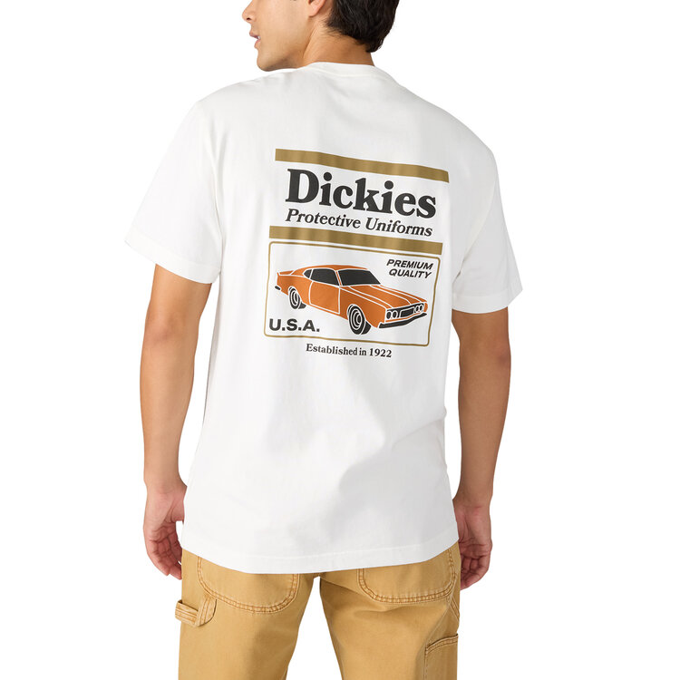 Dickies Dickies Retro Motor S/S Tee (Mens) | Snow White