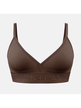 Devon + Lang Devon + Lang Bria Bralette (Womens) | Chocolate Brown