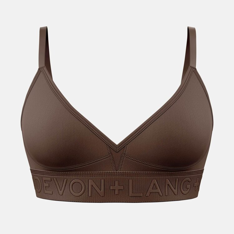 Devon + Lang Devon + Lang Bria Bralette (Womens) | Chocolate Brown