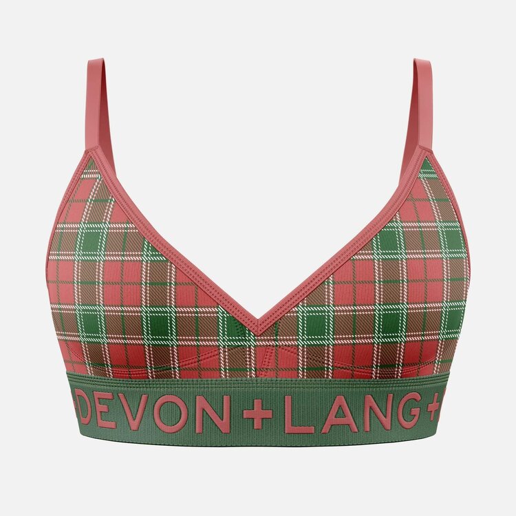 Devon + Lang Devon + Lang Bria Bralette (Womens) | Vintage Tartan