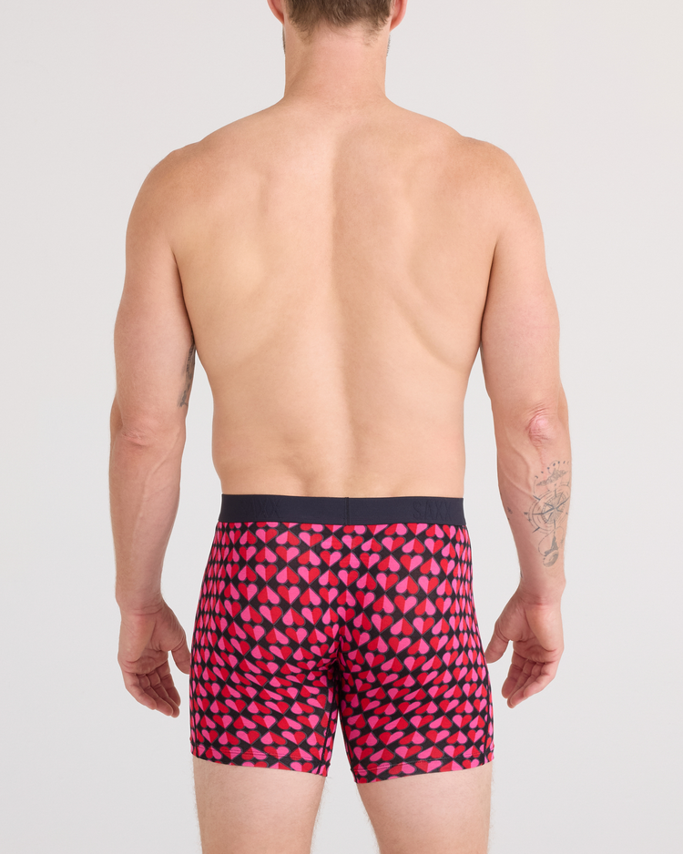 SAXX Saxx Vibe Xtra Soft Comfort Boxer Brief Fly | Love Check Baby-Black