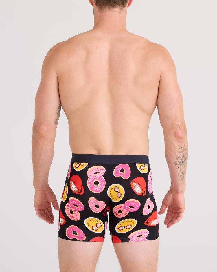 SAXX Saxx Vibe Xtra Soft Comfort Boxer Brief Fly | Love Story-Black