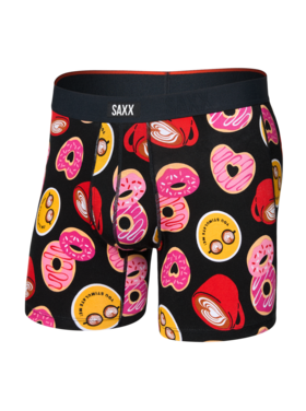 SAXX Saxx Vibe Xtra Soft Comfort Boxer Brief Fly | Love Story-Black