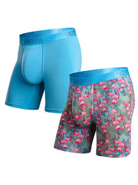 BN3TH Bn3Th Classic Icon Boxer Brief Print-2Pk |Ethereal/Flamingo-Ethereal